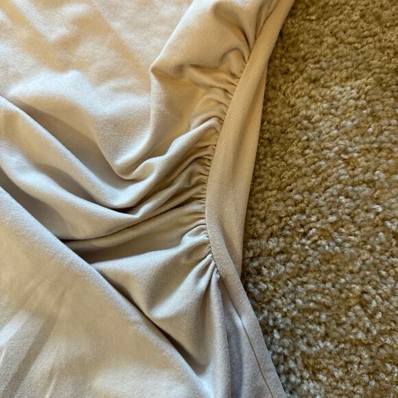 SHEIN Body Suit with Ruched Side - Size XL - Tan - EUC - Picture 2 of 3